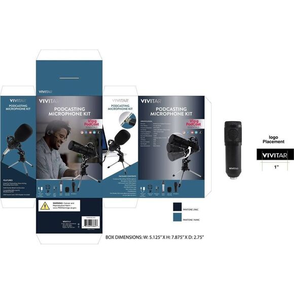 Vivitar Podcasting Microphone Kit - Picture 4 of 11